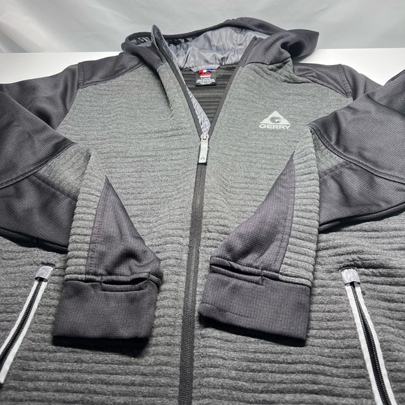 Gerry Girls Large 14/16 Hooded Jacket Finger Opening Zip Pockets - Picture 3 of 5